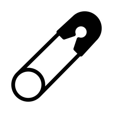 Çengelli iğne veya küçük basit vektör çizim