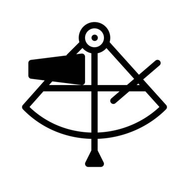 Sextant gezinti araç basit vektör çizim