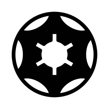 Geometrik şekil tasarım beyaz arka plan üzerinde izole