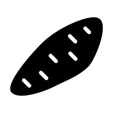 Basit vektör çizim, sağlıklı tatlı patates