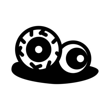 Gözün beyaz zemin üzerine izole