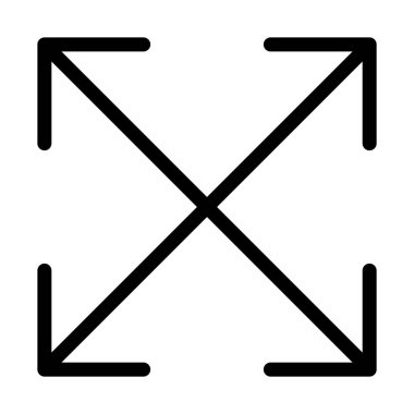 Okları her tarafı, basit siyah çizgi resimde beyaz arka plan üzerinde en üst düzeye çıkarmak