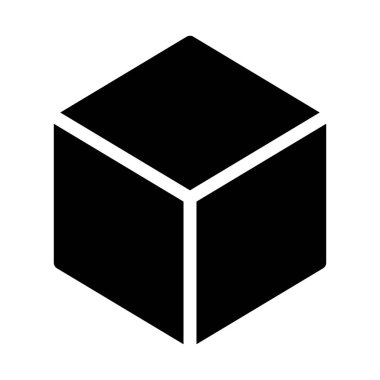 Parsel kutusu teslim simgesi üzerinde beyaz izole