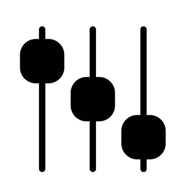 Ses karıştırıcı kaymak basit vektör çizim