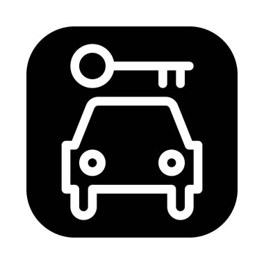 Park alanı, basit siyah çizgi resimde beyaz arka plan üzerinde kilitli