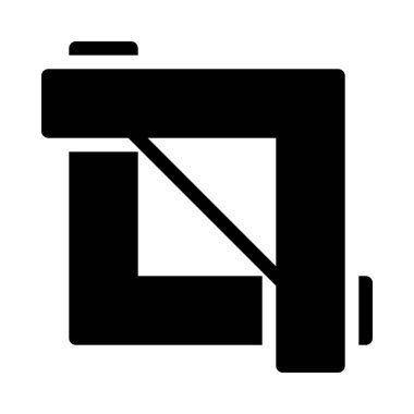 Basit vektör çizim simgesini yeniden boyutlandırma veya kırpma aracı