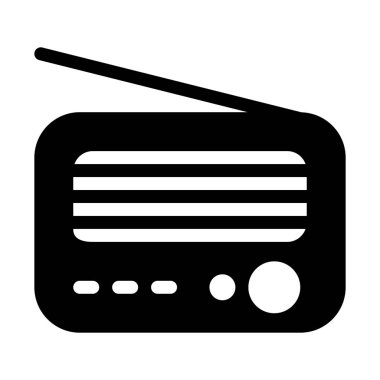 Retro radyo iletim beyaz arka plan üzerinde izole 