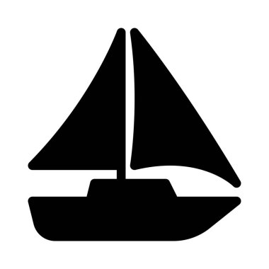 Yelkenli basit vektör çizim