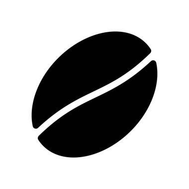 simple vector illustration icon of Roasted coffee bean
