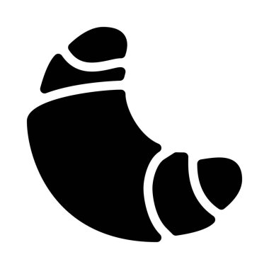 Beyaz arka plan üzerinde kruvasan tereyağlı ekmek