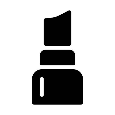 Beyaz arka plan üzerinde izole dudak bakım kremi 