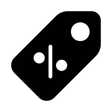 Basit vektör çizim simgesini indirim kupon etiket