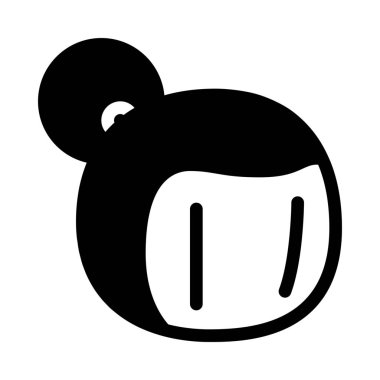 Bombacı adam karakter, basit siyah çizgi resimde beyaz arka plan üzerinde