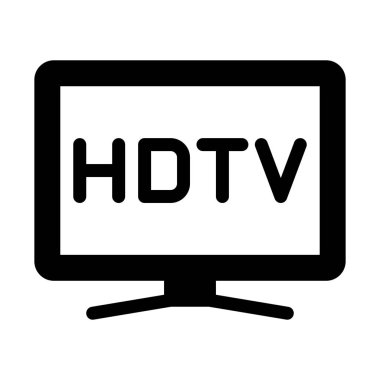 Yüksek tanımlı Tv ayarlamak basit vektör çizim