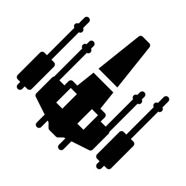 birden çok kanatlı uçak basit vektör illüstrasyon işareti