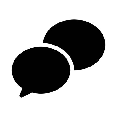 Normal sohbet elips beyaz arka plan üzerinde izole konuşma 