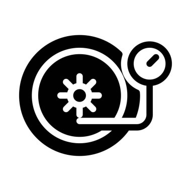 Basınç denetleyicisi veya beyaz arka plan üzerinde izole ölçü aygıtları 