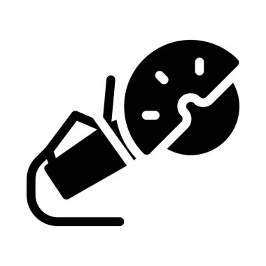 Basit vektör çizim simgesini açı Disk kesici