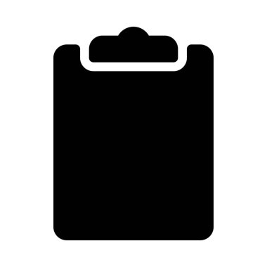 Beyaz izole Pano görev yönetimi simgesi