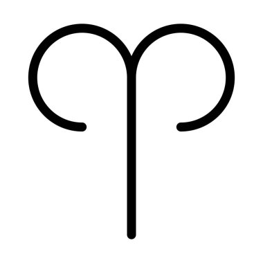 Koç astrolojik işaret, vektör tasarımı