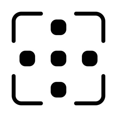 Kamera odak noktalar, vektör çizim