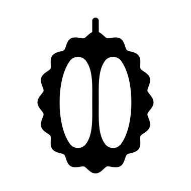 Beyaz arka plan üzerinde Durian yenilebilir meyve