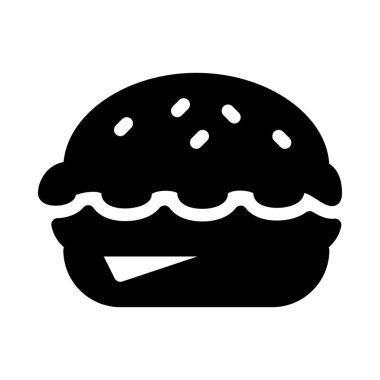 Hamburger Fast Food beyaz arka plan üzerinde izole