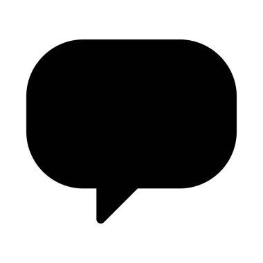 Beyaz arka plan üzerinde izole dikdörtgen konuşma balonu 