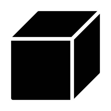 Basit vektör çizim kare blok karşı karşıyadır.