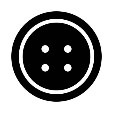 Düğmesi basit siyah çizgi resimde beyaz arka plan üzerinde elbise,