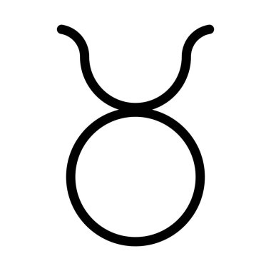 Basit vektör illüstrasyon işareti Toros Zodic sembolü