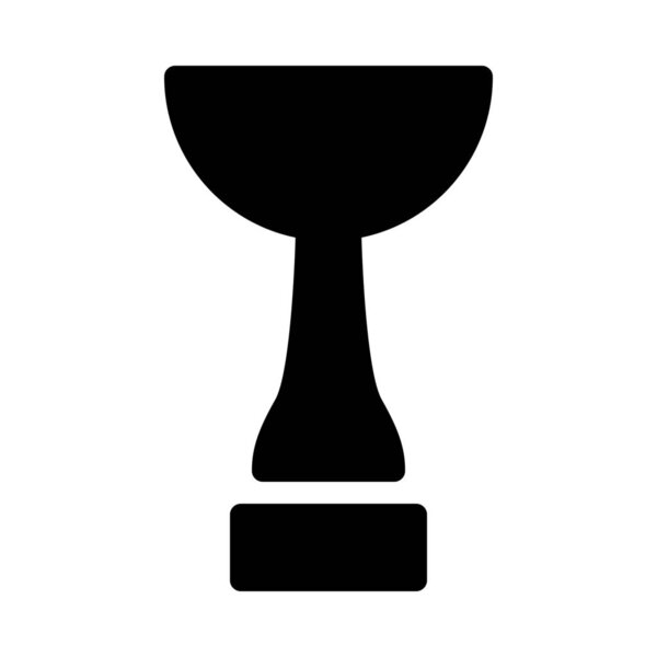 Sports Victory Cup  icon isolated on white 