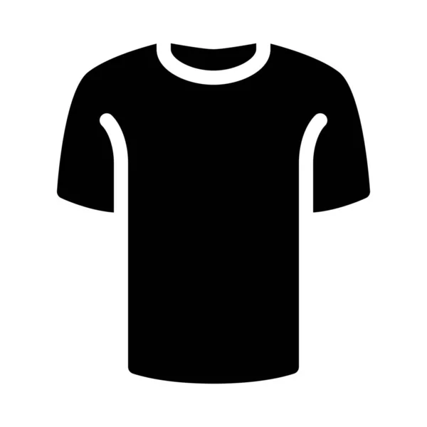 Ilustración Simple Vector Polo Cuello Redondo Shirt — Archivo Imágenes Vectoriales