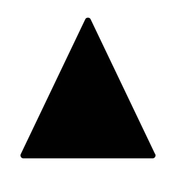 Eenvoudige Vector Afbeelding Teken Van Shape Driehoek Geometic — Stockvector
