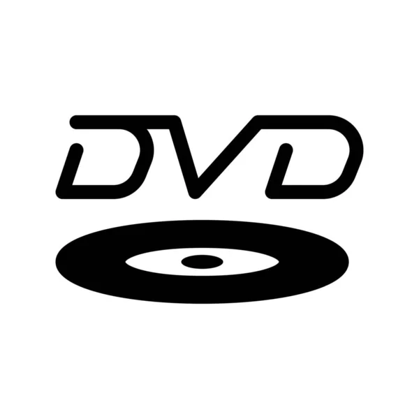 Icône Signe Compatible Dvd Isolé Sur Blanc — Image vectorielle