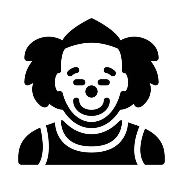 Проста Векторна Ілюстрація Значок Клоуна Або Джокера — стоковий вектор