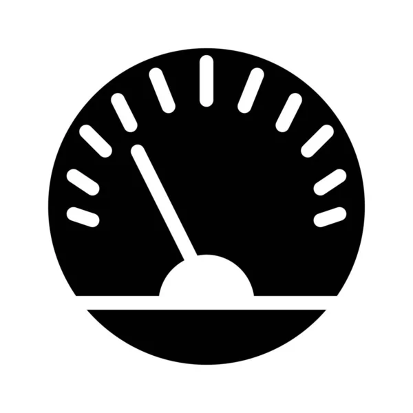 ダッシュ ボードのスピード メーターの簡単なベクトル イラスト — ストックベクタ