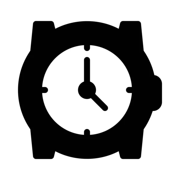 Signo Ilustración Vector Simple Muñeca Dial Reloj — Archivo Imágenes Vectoriales