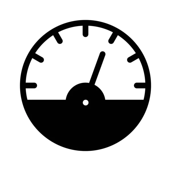 スピード針ゲージの単純なベクトルの図記号 — ストックベクタ