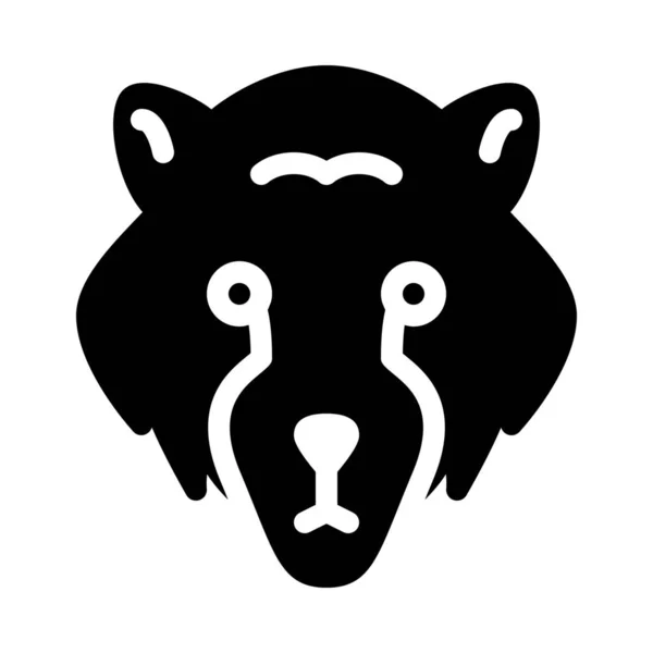 Urso Selvagem Floresta Projeto Vetor —  Vetores de Stock