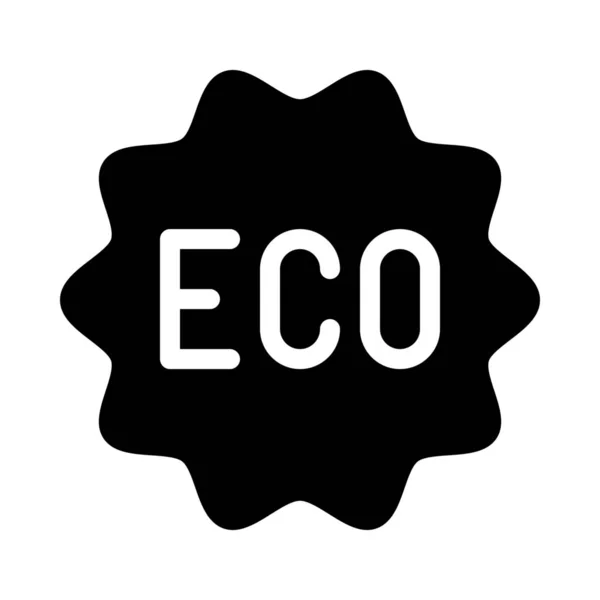 Ilustración Vectorial Simple Eco Friendly Badge — Archivo Imágenes Vectoriales