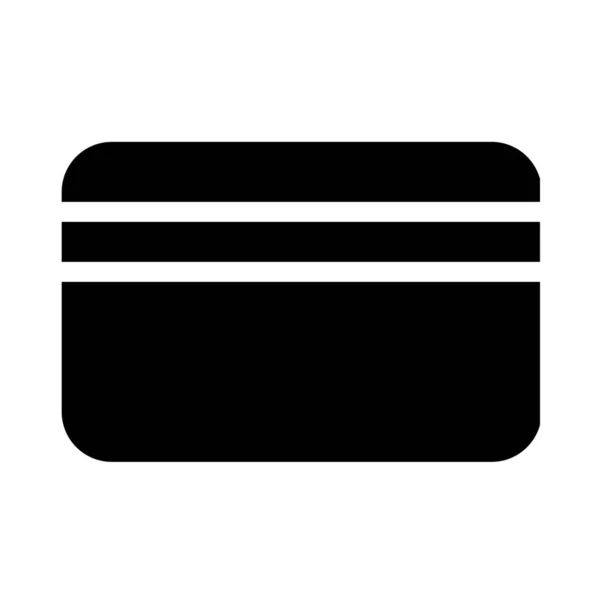 Jednoduchý Vektorový Obrázek Ikony Kreditní Karty — Stockový vektor