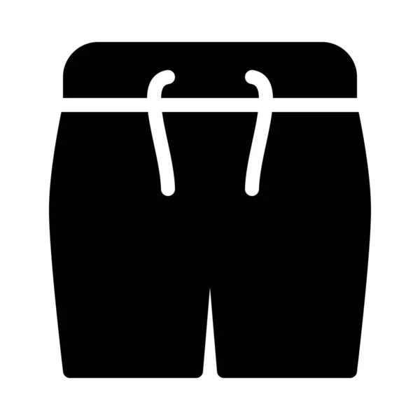 Einfache Vektor Illustration Des Kurzen Badekleides — Stockvektor