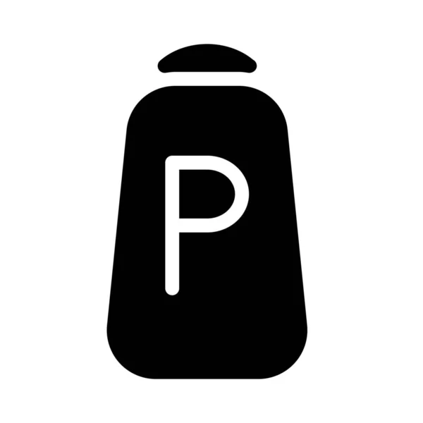 Pepper Pot Isolerad Vit Bakgrund — Stock vektor