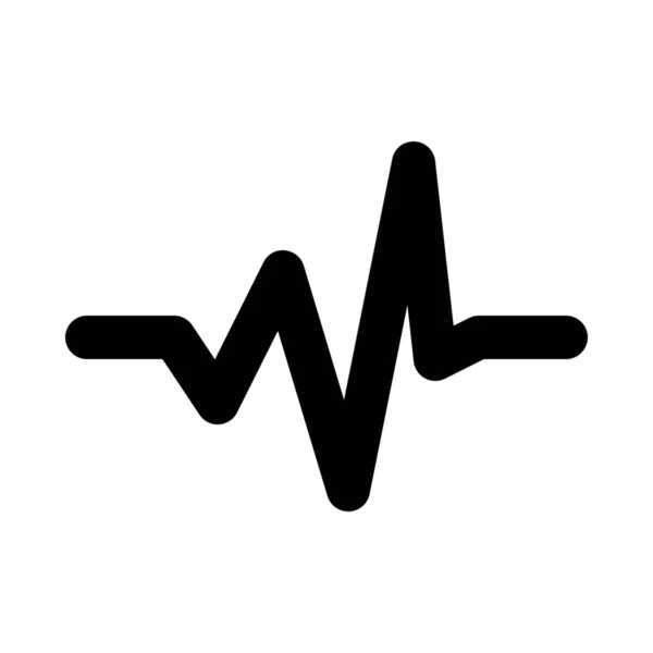 Απλή Διανυσματικά Εικονογράφηση Της Audio Wave Γράφημα — Διανυσματικό Αρχείο