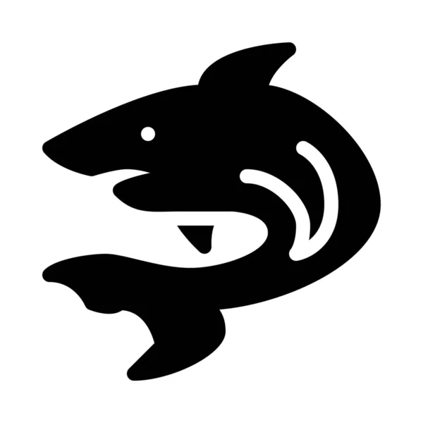 Ilustración Vectorial Simple Tiburones Elasmobranch Fish — Vector de stock