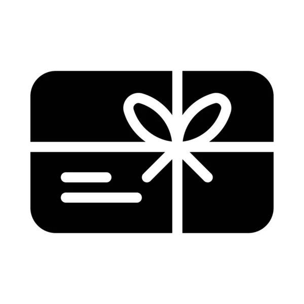 Carte Cadeau Coupon Isolé Sur Fond Blanc — Image vectorielle