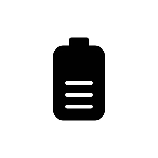Indication Batterie Moyenne Conception Vectorielle — Image vectorielle