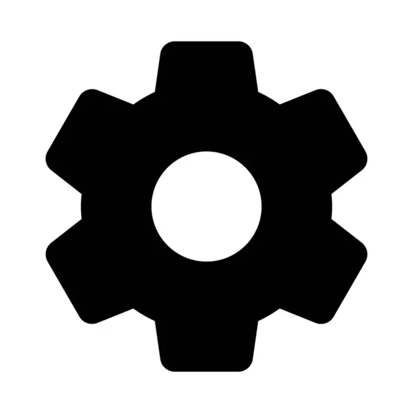 Getriebesymbol Isoliert Auf Weißem Hintergrund Setzen — Stockvektor