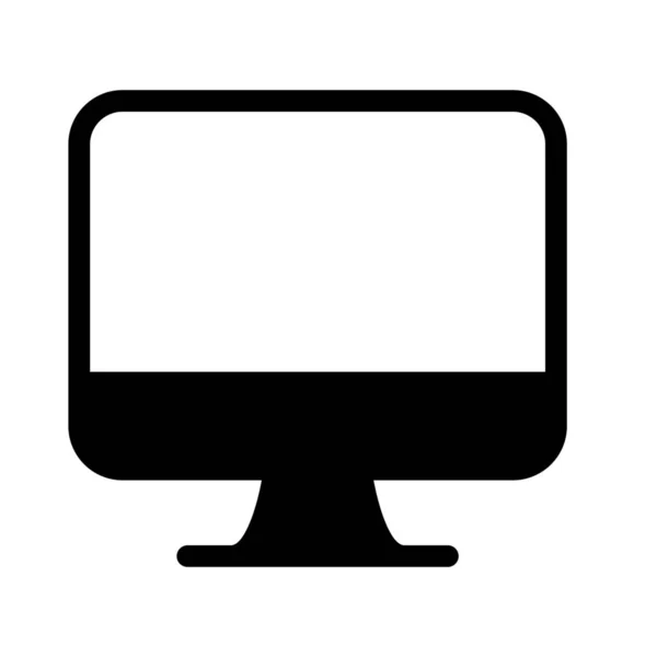 Simple Vector Illustration Icon All One Computer — Stock Vector